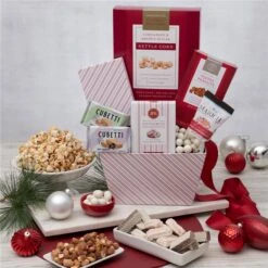 Candy Canes And Peppermint Gift Basket
