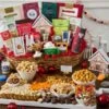 Candy And Plush Holiday Mega Basket -Cheap Gift Baskets Store Candy and Plush Holiday Mega Basket