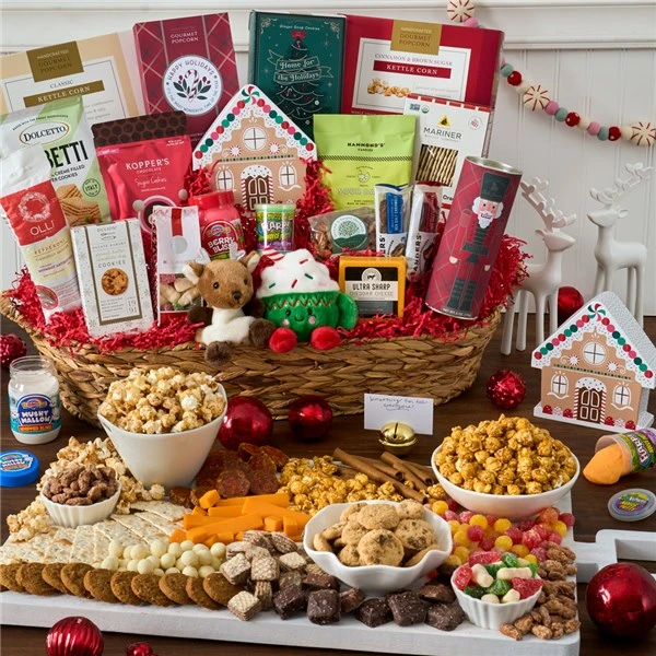 Candy And Plush Holiday Mega Basket 3 Candy And Plush Holiday Mega Basket