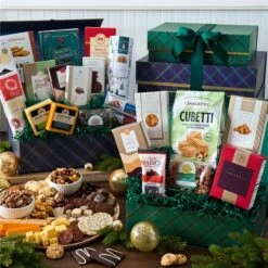 Deluxe Holiday Chocolate And Cookies Gift Tower