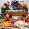 Happy Holidays Charcuterie Gift Basket -Cheap Gift Baskets Store Happy Holidays Charcuterie Gift Basket