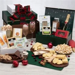 Premium Happy Holiday Champagne Gift Tower